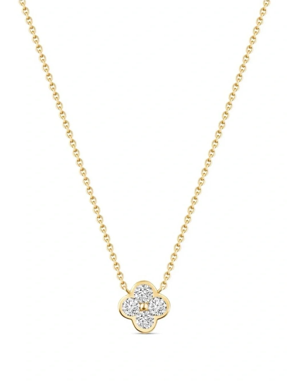 Electric Picks Camila Clover Necklace TikTok Pavé Crystals
